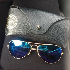Ray Ban Blue lens Aviator sunglasses